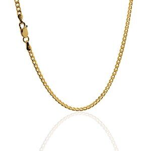 NWT Adelaide Curb Chain (2.8mm) // 14kt Italian Gold Vermeil (18" Length)